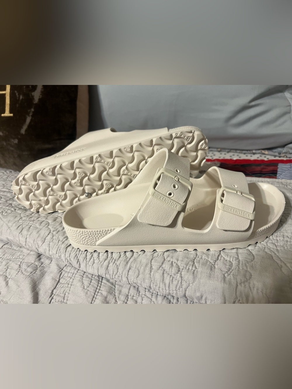 Birkenstock Arizona EVA Two-Strap Sandals in White